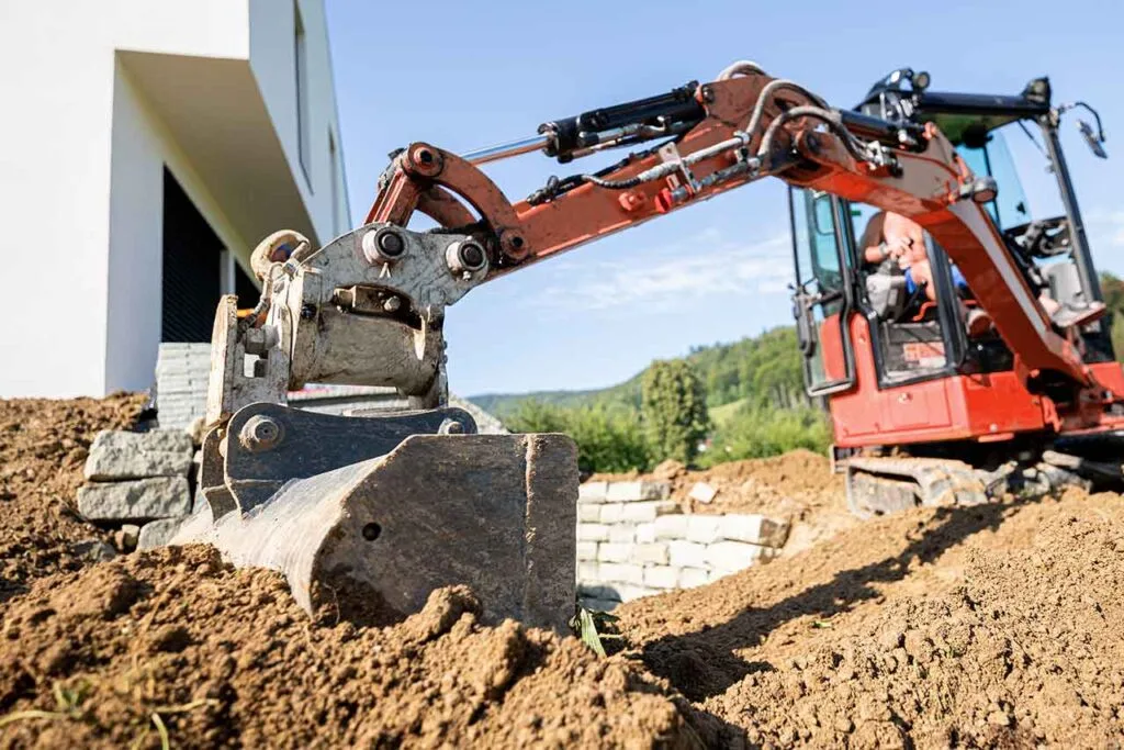 long reach excavator